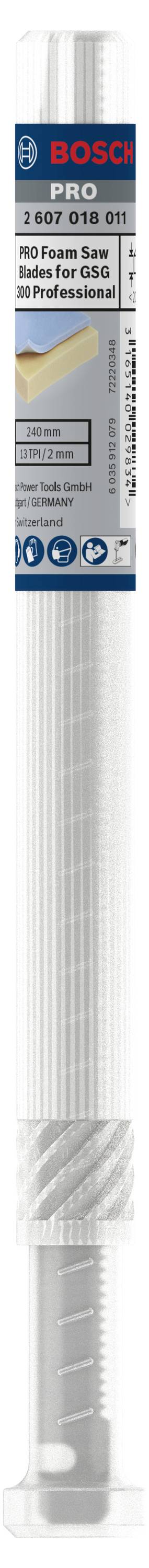 Bosch Accessories 2607018011 Sägeblatt-Set, 2-teilig, 200 mm, für GSG 300