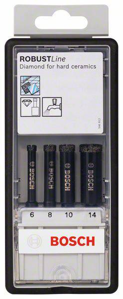 Bosch Accessories 2607019880 Nassbohrer 4teilig diamantbeschichtet 1 Set