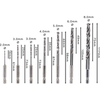 Bosch Accessories 2607019923 Holz-Spiralbohrer-Set 7teilig 2 mm, 3 mm, 3 mm, 4 mm, 5 mm, 6 mm, 8mm 1/4" (6.3 mm) 1 Set Bosch Accessories 2607019923 Holz-Spiralbohrer-Set 7teilig 2 mm, 3 mm, 3 mm, 4 mm, 5 mm, 6 mm, 8mm 1/4" (6.3 mm) 1 Set