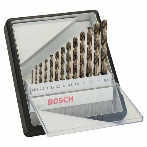 Bosch Accessories 2607019926 HSS Metall-Spiralbohrer-Set 13teilig Cobalt DIN 338 Zylinderschaft 1 Set