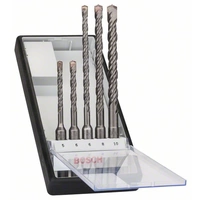 Bosch Accessories 2607019927 Hartmetall Hammerbohrer-Set 5teilig 5 mm, 6 mm, 6 mm, 8 mm, 10mm SDS-Plus 1 Set Bosch Accessories 2607019927 Hartmetall Hammerbohrer-Set 5teilig 5 mm, 6 mm, 6 mm, 8 mm, 10mm SDS-Plus 1 Set