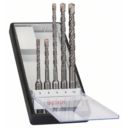 Bosch Accessories 2607019927 Hartmetall Hammerbohrer-Set 5teilig 5 mm, 6 mm, 6 mm, 8 mm, 10mm SDS-Plus 1 Set Bosch Accessories 2607019927 Hartmetall Hammerbohrer-Set 5teilig 5 mm, 6 mm, 6 mm, 8 mm, 10mm SDS-Plus 1 Set