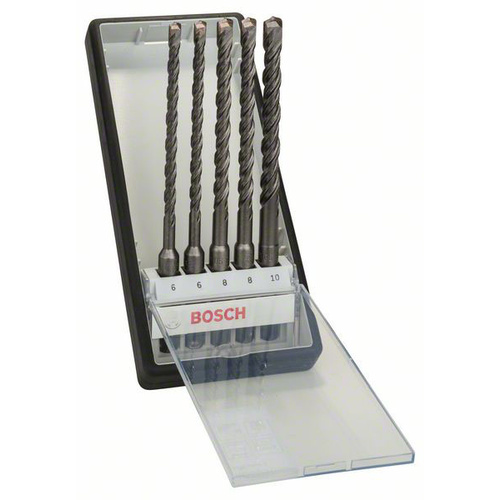 Bosch Accessories 2607019928 Hartmetall Hammerbohrer-Set 5teilig 6 mm, 6 mm, 8 mm, 8 mm, 10mm SDS-Plus 1 Set