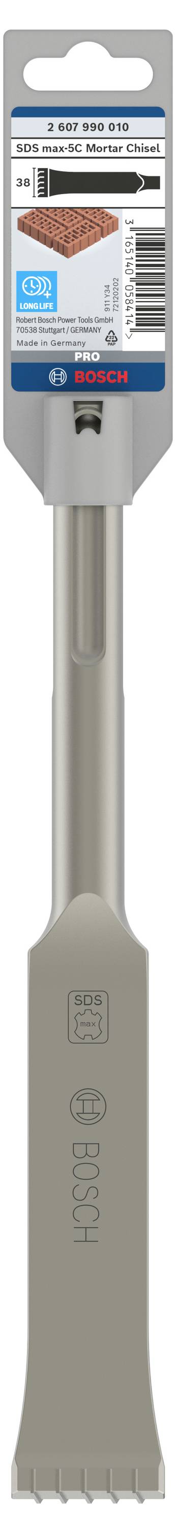 Bosch Accessories 2607990010 Fugenmeißel 38mm Gesamtlänge 280mm SDS-Max 1St.