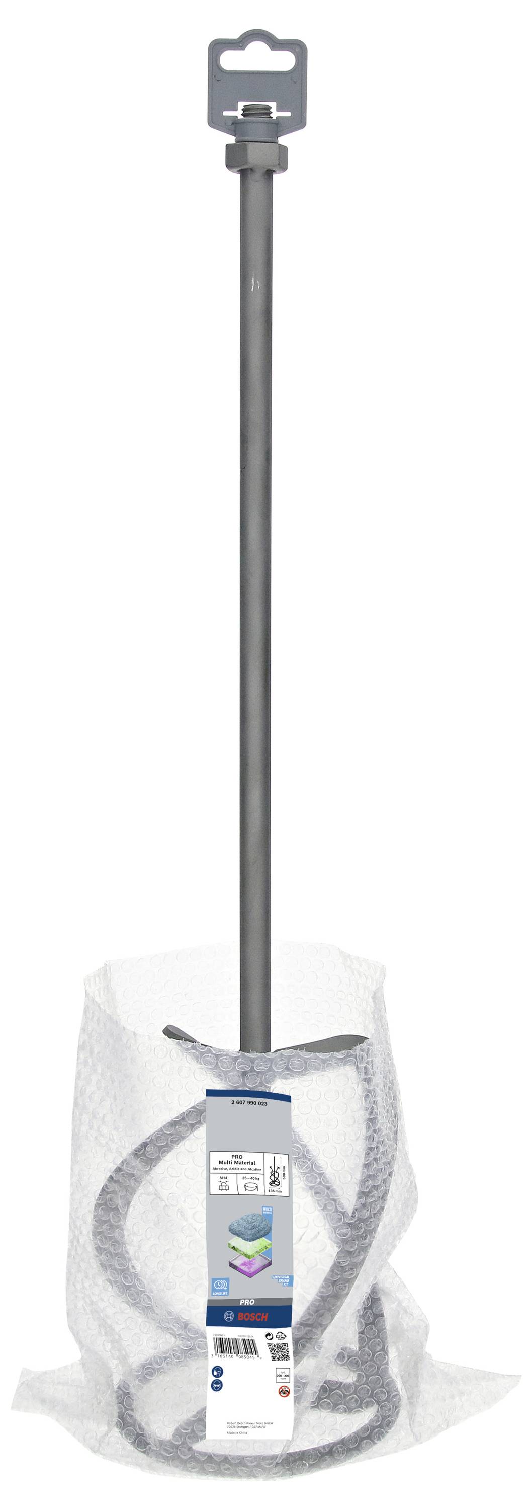 Bosch Accessories Rührkorb für Handrührwerke, 135 mm, 590 mm, 25-40 kg, rostfrei M14, nach oben 2607990023