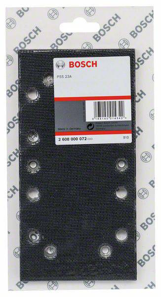 Schleifplatte 182 x 92 mm, für GSS, mit Kletthaftung Bosch Accessories 2608000072
