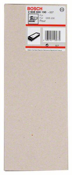 Bosch Accessories Schleifplatte verlängert, 185 x 93 mm, dünne Ausführung 2608000190