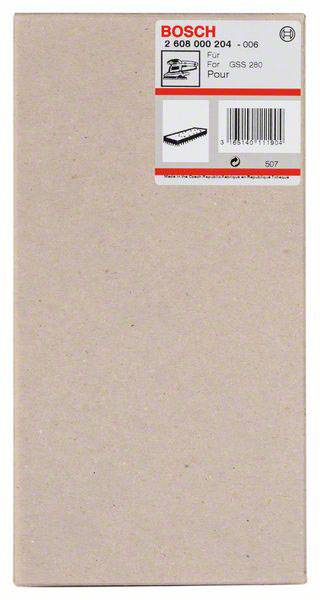 Schleifplatte 185 x 93 mm, für GSS 280 A, GSS 280 AE, mit Kletthaftung Bosch Accessories 2608000204