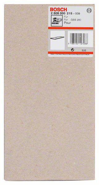 Bosch Accessories Schleifplatte 185 x 93 mm, für GSS 280 A, GSS 280 AE, ohne Kletthaftung 2608000215 Durchmesser 185mm