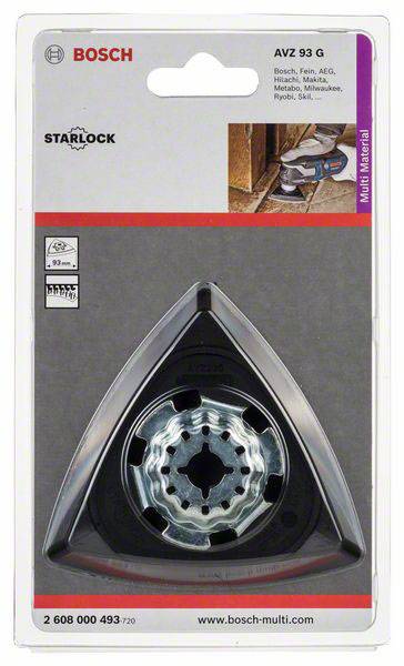 Schleifplatte Starlock AVZ 93 G, 93 mm Bosch Accessories 2608000493