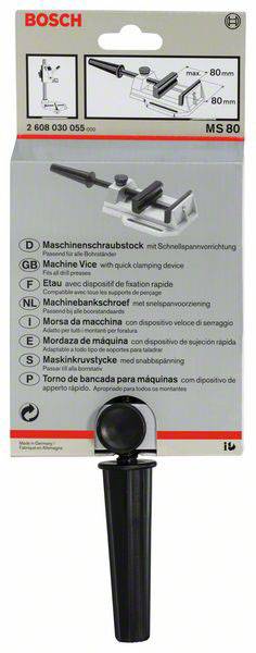 Bosch Accessories MS 80 Maschinenschraubstock 2608030055 Backenbreite: 80mm Spann-Weite (max.): 80mm