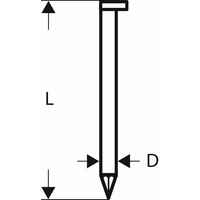 Bosch Accessories 2608200009 Streifennägel SN34DK Produktabmessung, Länge 90 mm 2500 St. Bosch Accessories 2608200009 Streifennägel SN34DK Produktabmessung, Länge 90 mm 2500 St.