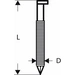 Bosch Accessories 2608200014 Streifennägel SN34DK Produktabmessung, Länge 50mm 3000St. Bosch Accessories 2608200014 Streifennägel SN34DK Produktabmessung, Länge 50mm 3000St.
