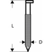 Bosch Accessories 2608200018 Streifennägel SN34DK Produktabmessung, Länge 90 mm 2500 St. Bosch Accessories 2608200018 Streifennägel SN34DK Produktabmessung, Länge 90 mm 2500 St.