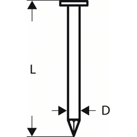 Bosch Accessories 2608200032 Rundkopf-Streifennägel SN21RK Produktabmessung, Länge 60 mm 4000 St. Bosch Accessories 2608200032 Rundkopf-Streifennägel SN21RK Produktabmessung, Länge 60 mm 4000 St.