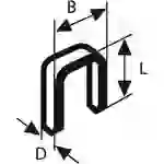 Bosch Accessories 2608200702 Schmalrückenklammern 5000 St. Abmessungen (L x B) 25mm x 5.8mm Bosch Accessories 2608200702 Schmalrückenklammern 5000 St. Abmessungen (L x B) 25mm x 5.8mm