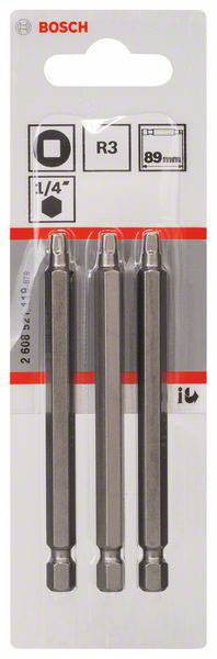 Bosch Accessories Vierkant-Bit 3 extra hart E 6.3 3St.