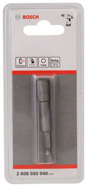 Bosch Accessories 2608550040 Steckschlüssel-Maschinenaufnahme 6mm Antrieb 1/4" (6.3 mm) 65mm 1St.
