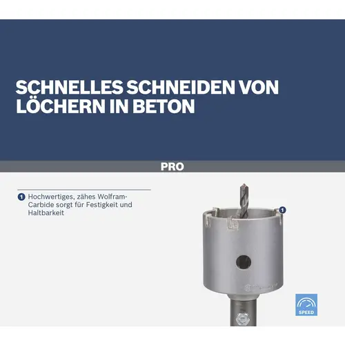 Bosch Accessories 2608550065 Hohlbohrkrone 3teilig 82mm 1 Set Bosch Accessories 2608550065 Hohlbohrkrone 3teilig 82mm 1 Set
