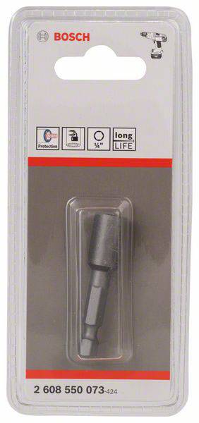 Bosch Accessories 2608550073 Steckschlüssel-Maschinenaufnahme 1/4 Zoll Antrieb 1/4" (6.3 mm) 50mm 1St.