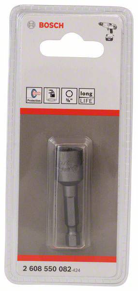 Bosch Accessories 2608550082 Steckschlüssel-Maschinenaufnahme 3/8 Zoll Antrieb 3/8" (10 mm) 50mm 1St.
