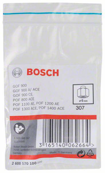 Bosch Accessories Spannzange, 6 mm, 19mm 2608570100 Durchmesser 6mm