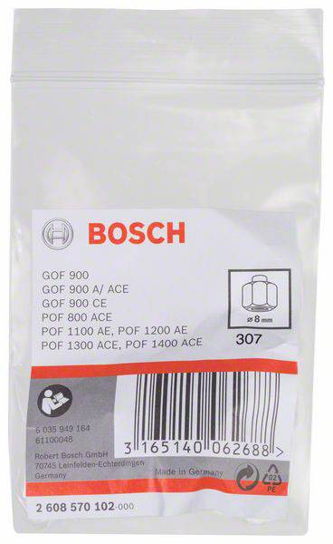 Spannzange, 8 mm, 19 mm Bosch Accessories 2608570102 Durchmesser 8 mm