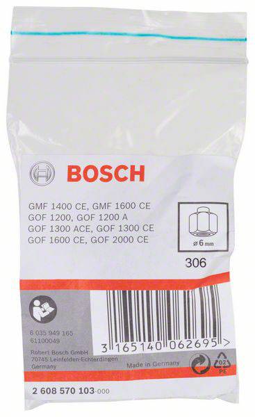 Spannzange, 6 mm, 24 mm Bosch Accessories 2608570103 Durchmesser 6 mm
