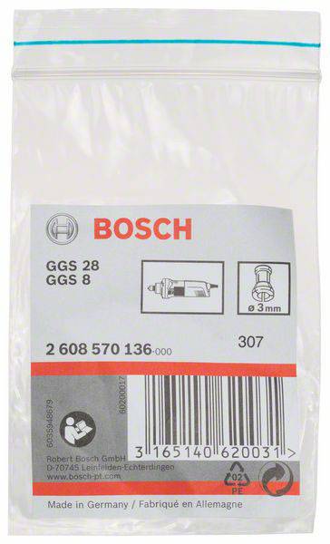 Spannzange ohne Spannmutter, 3 mm, für Bosch-Geradschleifer Bosch Accessories 2608570136 Durchmesser 3 mm