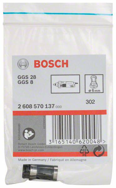 Spannzange ohne Spannmutter, 6 mm, für Bosch-Geradschleifer Bosch Accessories 2608570137 Durchmesser 6 mm