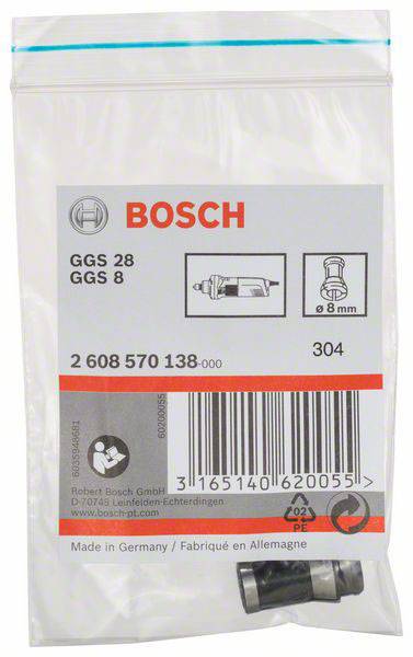 Spannzange ohne Spannmutter, 8 mm, für Bosch-Geradschleifer Bosch Accessories 2608570138 Durchmesser 8 mm