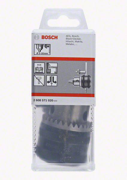 Bosch Accessories Zahnkranzbohrfutter bis 16 mm, 3 - 16 mm, B-16 2608571020