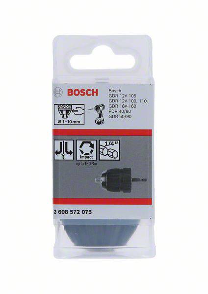 'Bosch Schrauber-Bit-Set' in Verpackung, geeignet für 12V bis 18V Geräte, mit Schlagfunktion bis zu 160Nm, Bohrfutter 1/4 Zoll.