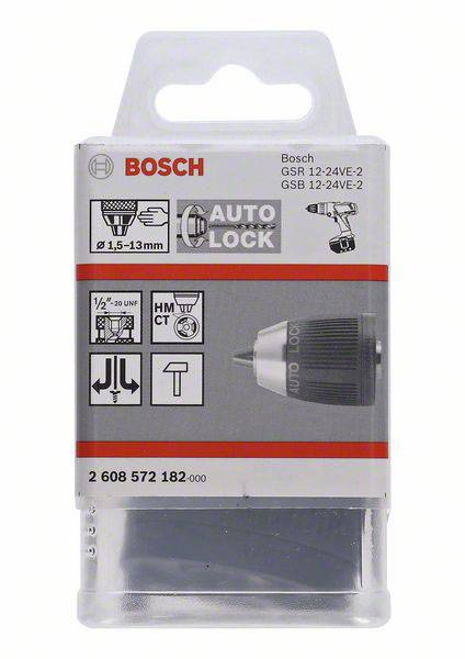 Bosch Accessories Schnellspannbohrfutter bis 13 mm, 1,5 bis 13 mm, 1/2 Zoll bis 20, Abb. Nr. 6 2608572182