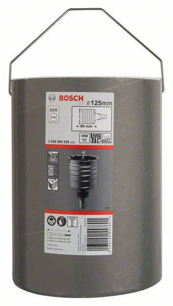 Bosch HM Lochsäge, Durchmesser 125 mm, robuste Metallkonstruktion, geeignet für Bohrarbeiten in Beton und Mauerwerk.