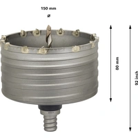 Bosch Accessories 2608580526 Hohlbohrkrone 2teilig 150mm 1St. Bosch Accessories 2608580526 Hohlbohrkrone 2teilig 150mm 1St.