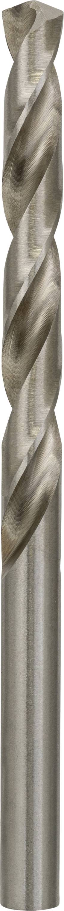 Ein spiralförmiger Metallfräser mit drei Schneidkanten, geeignet zum Bohren und Fräsen von Materialien wie Metall oder Kunststoff.