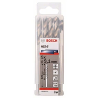 Bosch Accessories 2608585515 HSS Metall-Spiralbohrer 9.1mm Gesamtlänge 125mm geschliffen DIN 338 Zylinderschaft 5St. Bosch Accessories 2608585515 HSS Metall-Spiralbohrer 9.1mm Gesamtlänge 125mm geschliffen DIN 338 Zylinderschaft 5St.