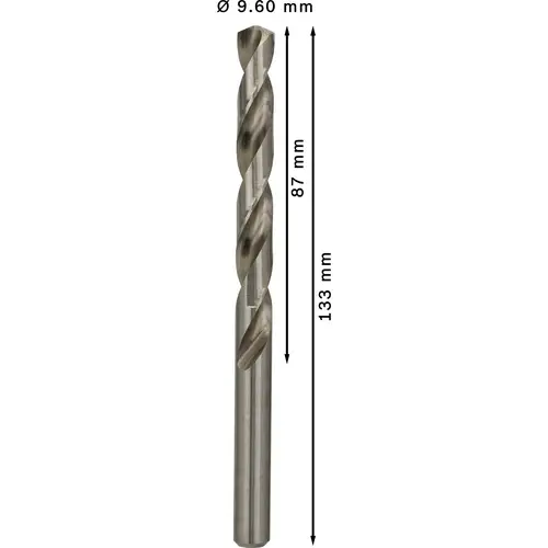 Bosch Accessories 2608585519 HSS Metall-Spiralbohrer 9.6mm Gesamtlänge 133mm geschliffen DIN 338 Zylinderschaft 5St. Bosch Accessories 2608585519 HSS Metall-Spiralbohrer 9.6mm Gesamtlänge 133mm geschliffen DIN 338 Zylinderschaft 5St.