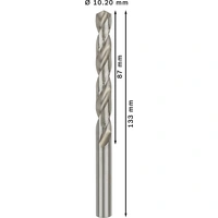Bosch Accessories 2608585523 HSS Metall-Spiralbohrer 10.2mm Gesamtlänge 133mm geschliffen DIN 338 Zylinderschaft 5St. Bosch Accessories 2608585523 HSS Metall-Spiralbohrer 10.2mm Gesamtlänge 133mm geschliffen DIN 338 Zylinderschaft 5St.