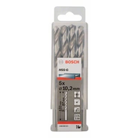 Bosch Accessories 2608585523 HSS Metall-Spiralbohrer 10.2mm Gesamtlänge 133mm geschliffen DIN 338 Zylinderschaft 5St. Bosch Accessories 2608585523 HSS Metall-Spiralbohrer 10.2mm Gesamtlänge 133mm geschliffen DIN 338 Zylinderschaft 5St.