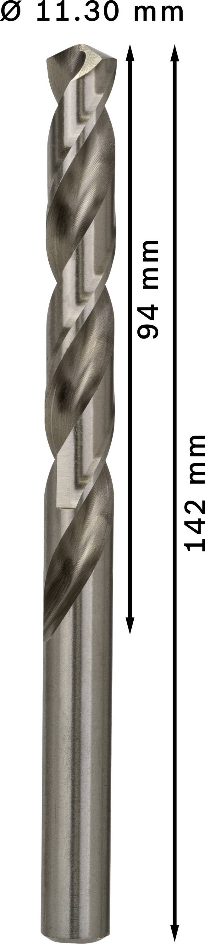 Bosch Accessories 2608585532 HSS Metall-Spiralbohrer 11.3mm Gesamtlänge 142mm geschliffen DIN 338 Zylinderschaft 5St.