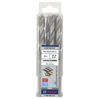 Bosch Accessories 2608585533 HSS Metall-Spiralbohrer 11.4mm Gesamtlänge 142mm geschliffen DIN 338 Zylinderschaft 5St. Bosch Accessories 2608585533 HSS Metall-Spiralbohrer 11.4mm Gesamtlänge 142mm geschliffen DIN 338 Zylinderschaft 5St.