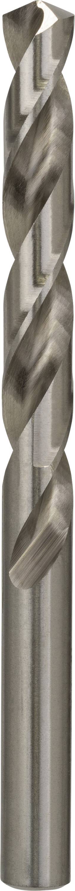 Ein metallischer Bohrer mit spiraligen Schneidkanten, geeignet für das Bohren in harte Materialien.
