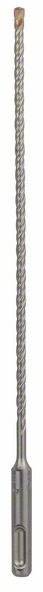 Ein metallischer Bohrer mit spiralförmigem Schaft und einem Schneidkopf, geeignet für Bohrarbeiten in harten Materialien.
