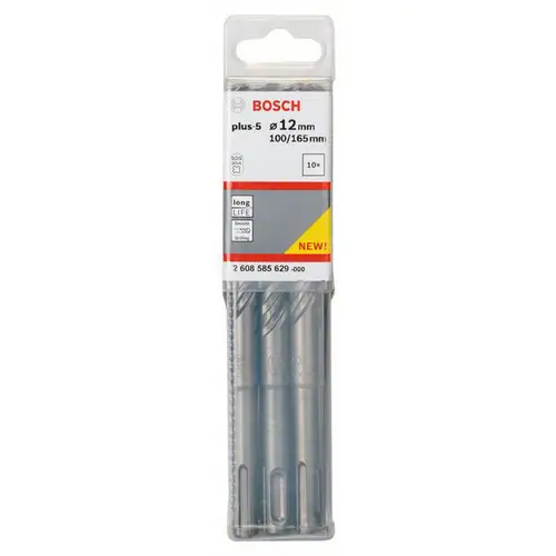 Bosch Accessories SDS-plus-5 2608585629 Hartmetall Hammerbohrer 12mm Gesamtlänge 160mm SDS-Plus 10St. Bosch Accessories SDS-plus-5 2608585629 Hartmetall Hammerbohrer 12mm Gesamtlänge 160mm SDS-Plus 10St.