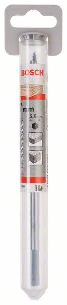 Bohrer von Bosch in Verpackung, geeignet für Beton, Stein und Mauerwerk, Durchmesser 5,6 mm. Verpackung zeigt Produktinformationen.