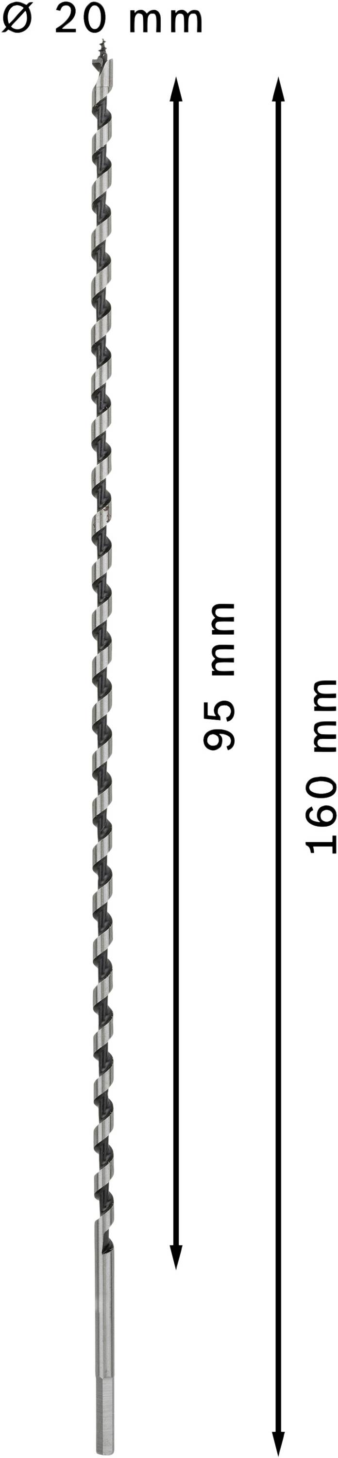 Bosch Accessories 2608585714 Schlangenbohrer 7mm Gesamtlänge 450mm Sechskantschaft 1St.