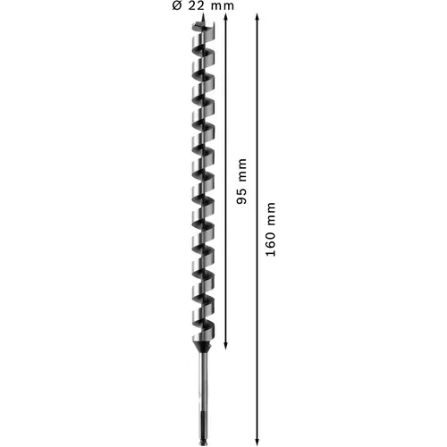 Bosch Accessories 2608585716 Schlangenbohrer 10mm Gesamtlänge 600mm Sechskantschaft 1St. Bosch Accessories 2608585716 Schlangenbohrer 10mm Gesamtlänge 600mm Sechskantschaft 1St.