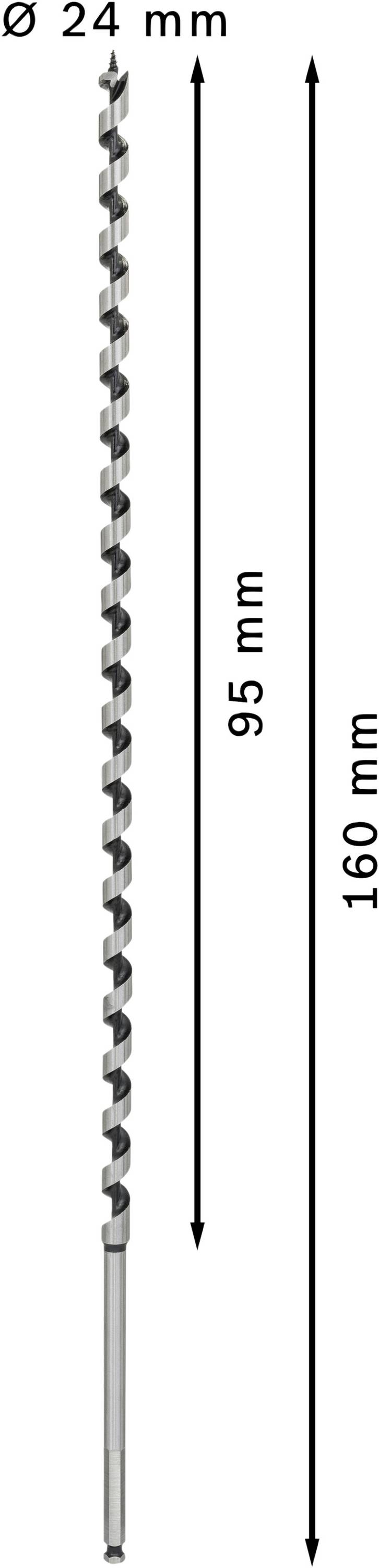 Bosch Accessories 2608585717 Schlangenbohrer 12mm Gesamtlänge 600mm Sechskantschaft 1St.